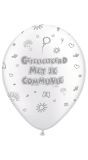 8 Communie Ballonnen Parelwit 30cm