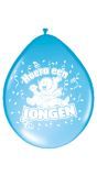 8 Geboorte Ballonnen Hoera Een Jongen 30cm