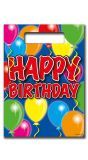 8 Happy Birthday Balloons Uitdeelzakjes