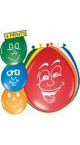 8 Happy Faces Ballonnen 30cm