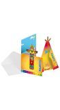 8 Indianen Party Kinderfeestje Uitnodigingen