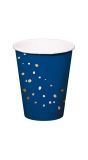 8 Papieren Bekers Verjaardag Elegant Blauw