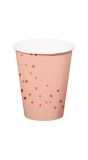 8 Papieren Bekers Verjaardag Elegant Roze