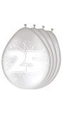 8 Zilveren Jubileum 25 Jaar Ballonnen 30cm