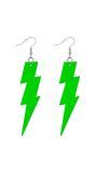 80s Neon Groene Bliksem Oorbellen Dames