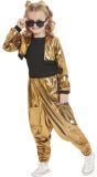 80's Partytime Meisjes Kostuum Goud