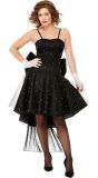 80's Rara Jurk Dames Zwart