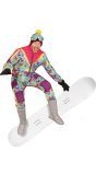 80's Skiër Kostuum Carnaval Multicolor Heren