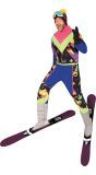 80's Skiër Outfit Multicolor Heren