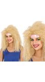 80's Sportieve Pruik Blonde Krullen