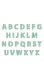Alfabet Letterslinger set Groen
