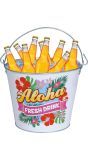Aloha Hawaii Metalen Drankkoeler Emmer