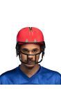 American Football Helm Rood