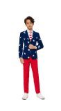 Amerikaans Stars & Stripes Opposuits Kostuum Tieners
