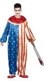 Amerikaanse Killerclown Kostuum Tiener 14-16 Jaar