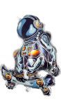 Astronaut Skateboard Folieballon 55cm