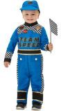 Autocoureur Blauw Outfit Peuter