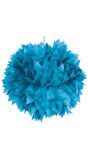 Azuur Blauwe Pompom Hanger 30cm