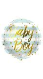 Baby Boy Strepen Blauw Folieballon