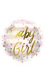 Baby Girl Strepen Roze Folieballon