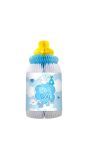 Babyfles Blauw Honingraat Versiering