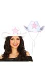 Bachelorette Party Cowbowhoed Wit-Roze