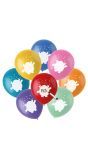 Ballonnen Mix Gekleurd Beschrijfbaar Monsters