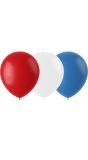 Ballonnen set Rood Wit Blauw 50 Stuks