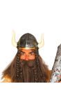 Barbaarse Viking Helm met Hoorns