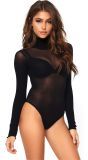Basic Dames Bodysuit met Col Hals