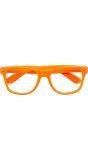 Basic Feestbril Neon Oranje