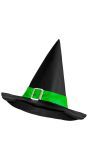 Basic Heksenhoed Groen Kind