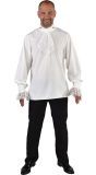 Basic Piratenblouse Wit Heren
