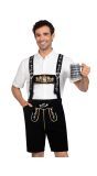 Bavarian Zwarte Lederhosen Heren