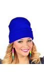 Beanie Carnaval Muts Blauw Dames Mannen
