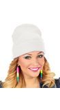 Beanie Carnaval Muts Wit Dames Heren
