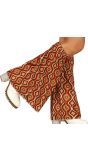 Beenwarmers 70's Volwassenen Retro Pauwenveren