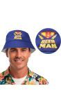 Beer Man Bucket Hat Blauw