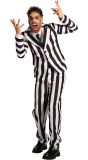 Beetlejuice Kostuum Heren Zwart Wit Gestreept Halloween