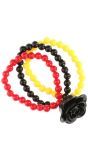Belgie Supporter Armband met Bloemen