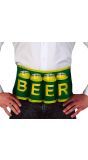 Bierdrager Gordel Groen Geel