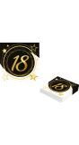 Black Gold 18 Jaar Verjaardag Servetten