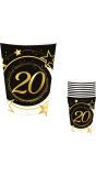 Black Gold 20 Jaar Verjaardag Partybekers