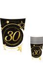 Black Gold 30 Jaar Verjaardag Partybekers