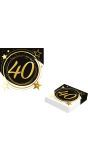 Black Gold 40 Jaar Verjaardag Servetten
