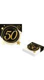 Black Gold 50 Jaar Verjaardag Servetten