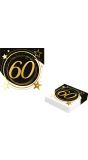 Black Gold 60 Jaar Verjaardag Servetten
