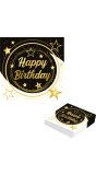 Black Gold Happy Birthday Servetten