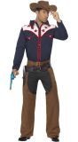 Blauw Cowboy Rodeo Kostuum