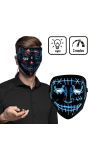 Blauw Led Masker met Killer Smile Halloween